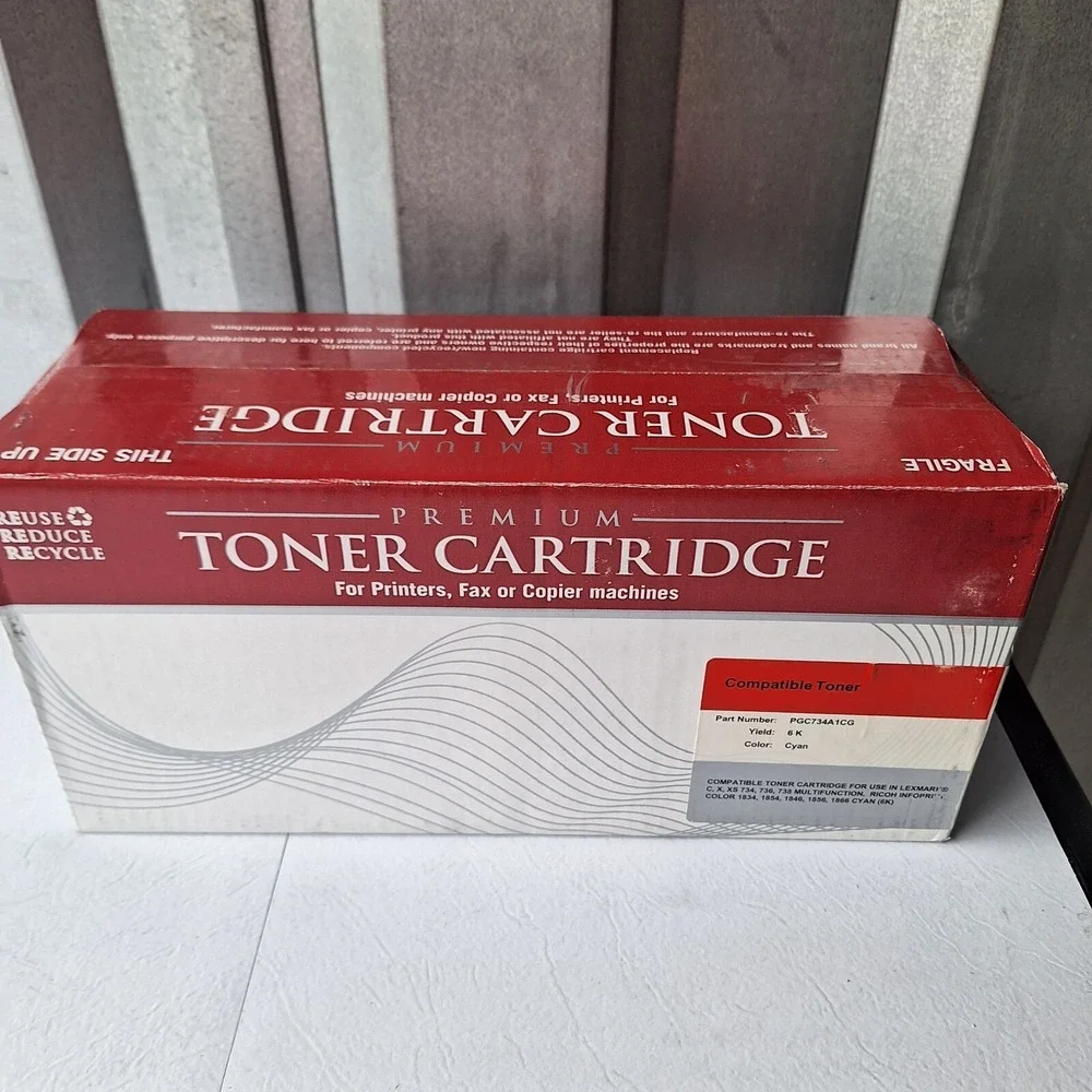 LEXMARK PGC734A2CG CYAN TONER CARTRIDGE C734 C736 X734 X736 X738 1834 1854 1846